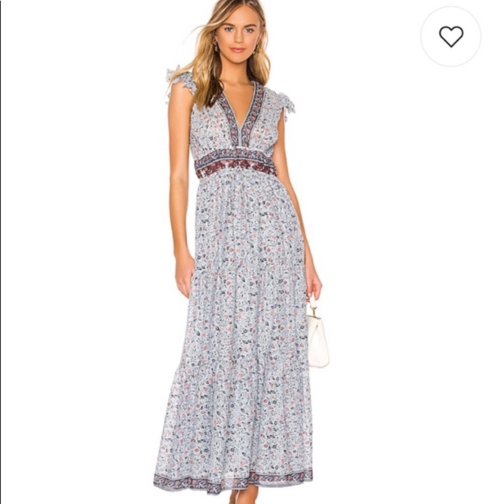 Saylor Blue Floral Maxi